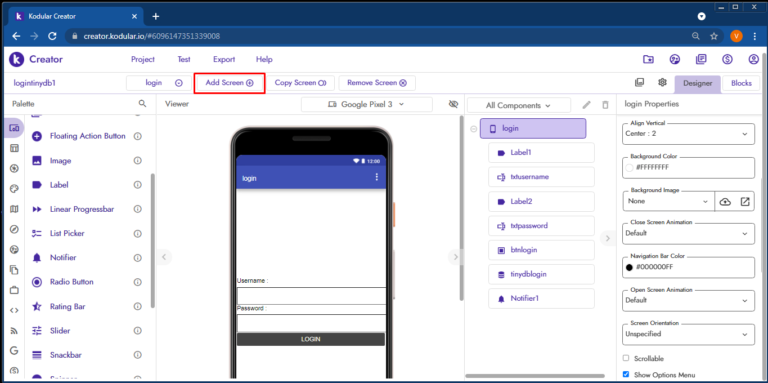 login menggunakan TinyDB kodular #10