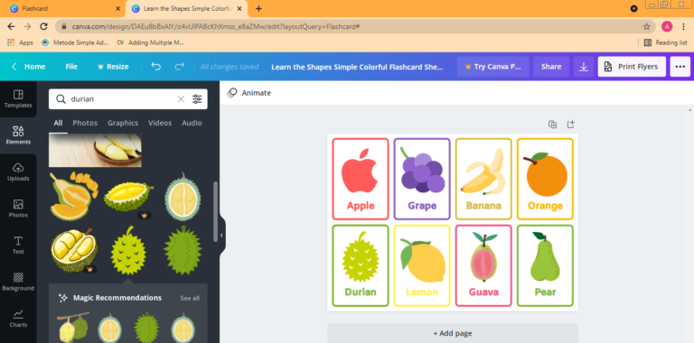 membuat flashcard di canva #3