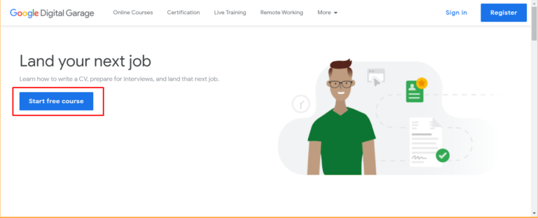google digital garage - prepare for new job #1