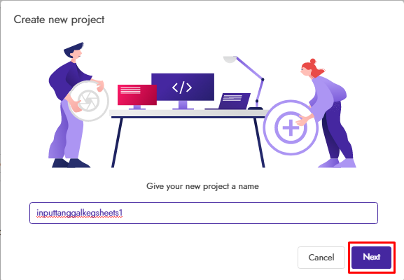 input tanggal dari date picker ke google sheets kodular #1