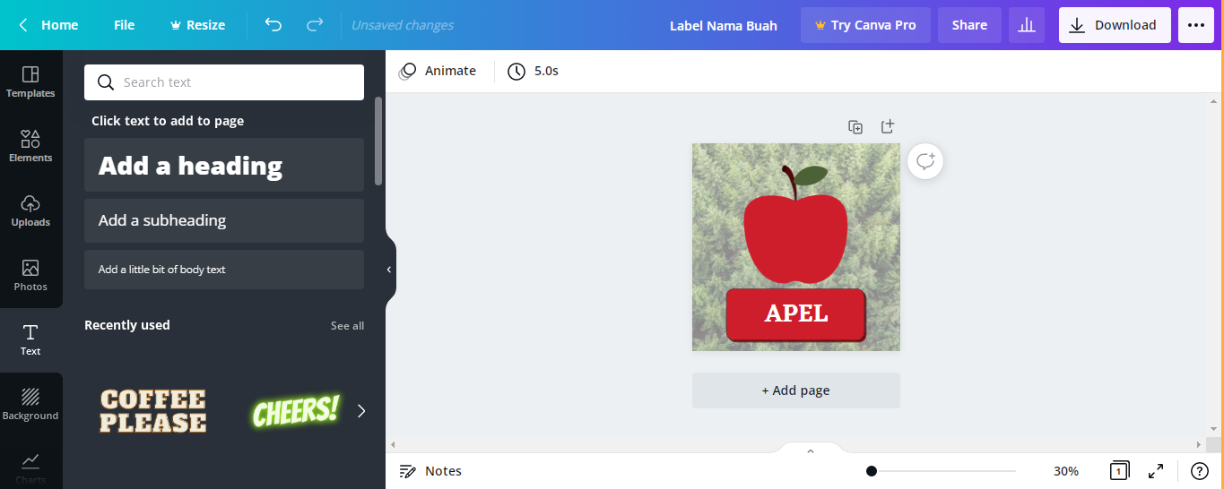 membuat label nama benda di canva #7