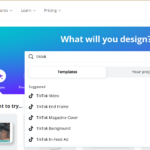 menggunakan template design tiktok dari canva #1