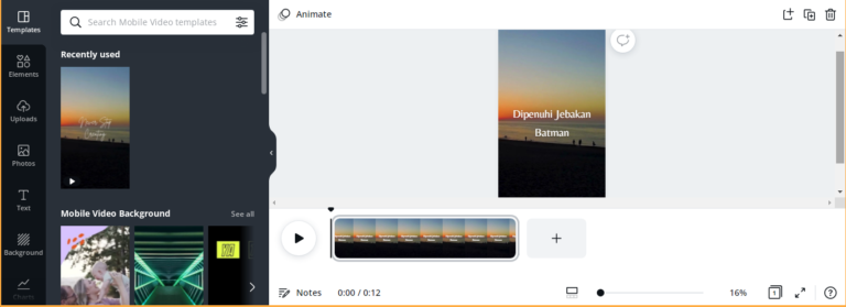 menggunakan template design tiktok dari canva #3