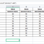 penggunaan countifs pada spreadsheet #2
