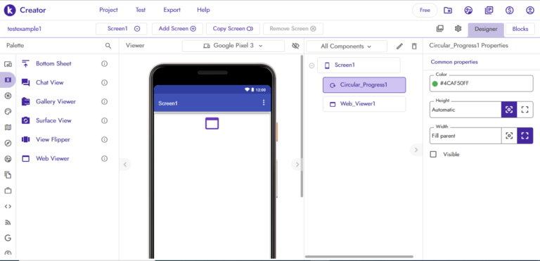 menggunakan circular progress kodular #1