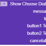 penggunaan notifier choose dialog kodular #blokutama1