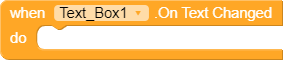 penggunaan textbox On Text Changed kodular #blokutama