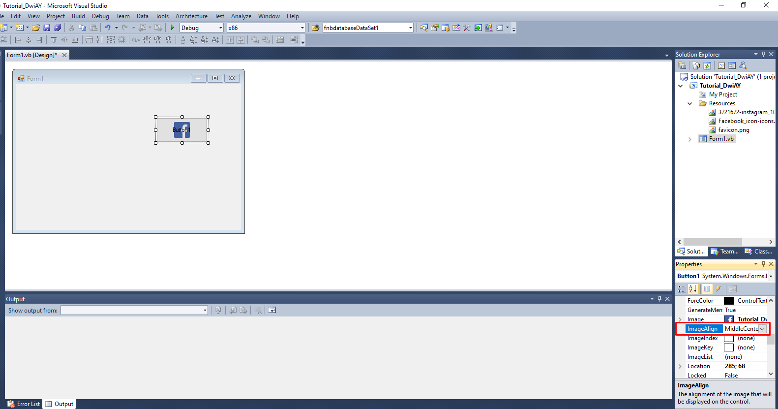 Cara Menambahkan Gambar ke dalam Button di Visual Basic.NET - DwiAY ...