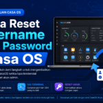 banner berjudul Cara Reset Username dan Password Casa OS-min