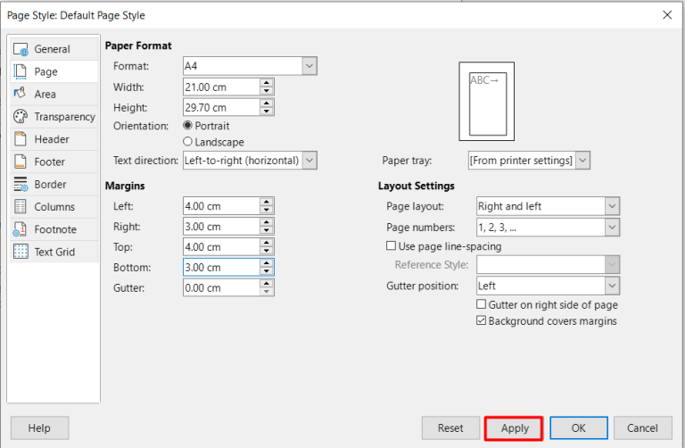 Cara Mengatur Ukuran Margin Kertas di LibreOffice Writer #3