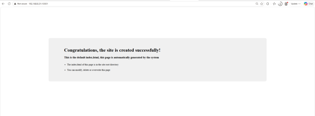 cara membuat project website baru dengan PHP di Aapanel pada orange pi zero 3 #6