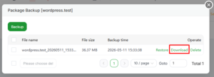 cara backup website di aapanel pada orange pi zero 3 #5