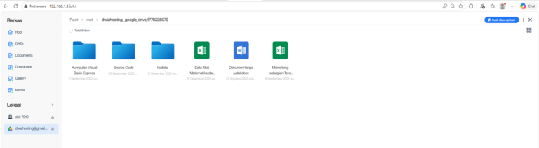 cara hubungkan Cloud Storage Google Drive ke Casa OS di server lokal #7