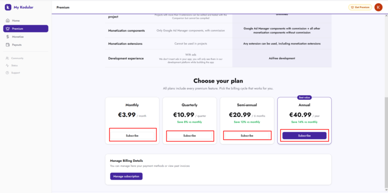 cara upgrade premium kodular 2026 #3